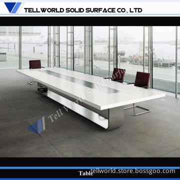 New Design Modern Office Corian Solid Surface Confererence Table Meeting Table for Office